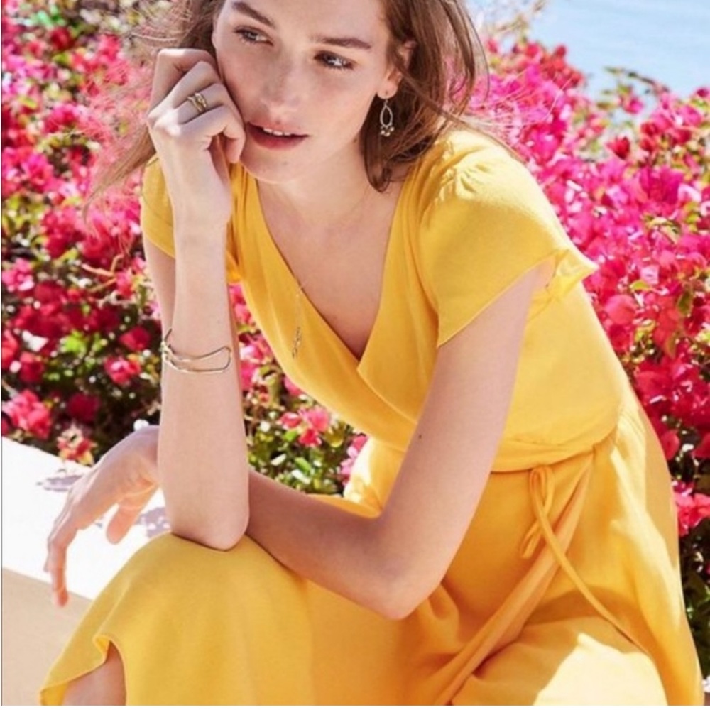 Ann Taylor marigold summer dress flutter dress 4